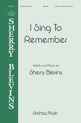 I Sing To Remember SATB choral sheet music cover